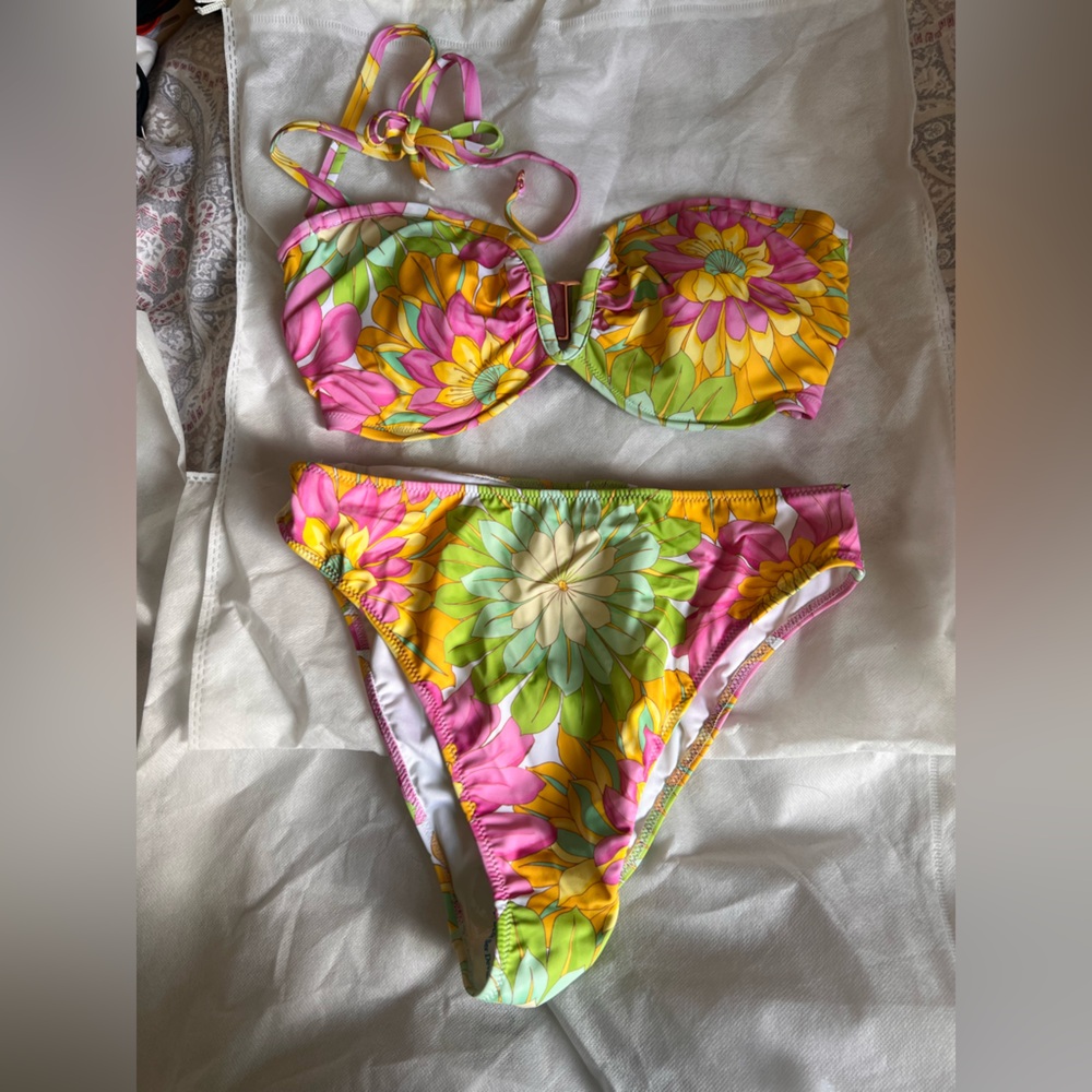 Floral Bikini Top and Bottom